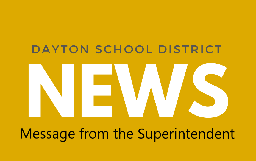 News from the Superintendent
